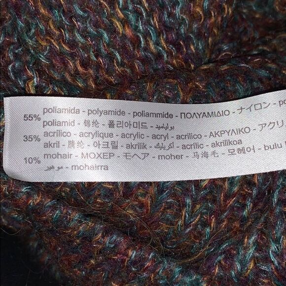 Zara Sweater Mohair Ruffle multicolor appliqué - Picture 7 of 7